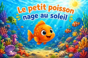 Aperçu - Cartes / Images - Kamishibai- Le petit poisson nage au soleil - Page de couverture