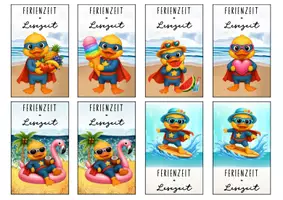 Vorschau - Anderer Materialtyp - Feriengrüße Ente Entenklasse Lesezeichen Sommer - Seite 3