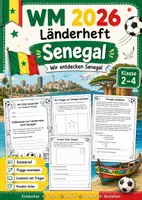Vorschau - Arbeitsblätter - Länder Senegal Fußball WM 2026 - Deckblatt