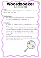 Voorbeeld - Spelling - woordzoeker speurtocht haai&beer - Pagina 1
