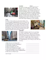 Vorschau - Text - My neighbourhood English Reading (Englisch Lernen: Meine Stadt) - Deckblatt