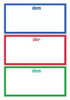 Vorschau - Spiele - Nomen im Dativ kreative üben - mit Wortschatzarbeit - Deckblatt
