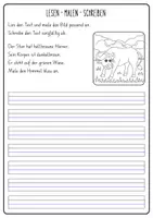 Vorschau - Arbeitsblätter - Bauernhoftiere - Lesen, malen und schreiben 2.Klasse - Seite 3