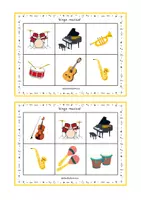 Vista previa - Juegos / Gamificación - Bingo de instrumentos musicales - Portada