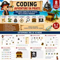 anteprima - Esercizi - Coding a tema Pirati – scuola primaria - Pagina di copertina