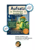 Vorschau - Stundenentwürfe - Aufsatz Schreibanlass zu einem Bild Klasse 3/4 Grundschule Deutsch - Deckblatt