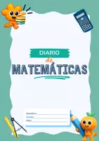 Vista previa - Hojas de trabajo - Diario de matemáticas - Cuaderno de organización docente - Portada