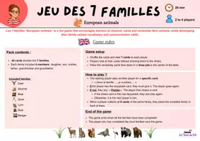 Aperçu - Apprentissages en autonomie - 7 familles "Les animaux de l'Europe" - Page 3
