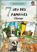 Aperçu - Apprentissages en autonomie - 7 familles "Les animaux de l'Europe" - Page de couverture