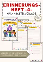 Vorschau - Arbeitsblätter - Das war meine 4. Klasse - Erinnerungsheft -4- - Deckblatt