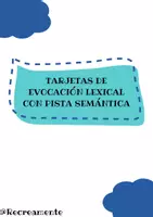 Vista previa - Tarjetas / Manipulativos - Tarjetas de evocación lexical con pista semántica - Portada