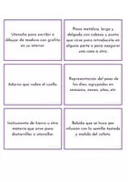 Vista previa - Tarjetas / Manipulativos - Tarjetas de evocación lexical con pista semántica - página 2