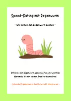 Vorschau - Arbeitsblätter - Speed-Dating mit dem Regenwurm - Tiere im Unterricht - Deckblatt