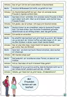 Vorschau - Arbeitsblätter - DaZ - Dialog "Antonio und Mailin lernen sich kennen" - "Sich vorstellen" für Fortgeschrittene Deutschlerner - Seite 2