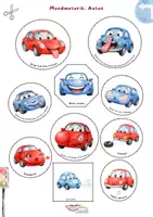 Vorschau - Bildkarten - Mundmotorikautos - Deckblatt