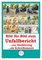 Vorschau - selbst erstellte Cliparts/Grafiken - Unfallbericht. Szenen zur Einführung - Deckblatt