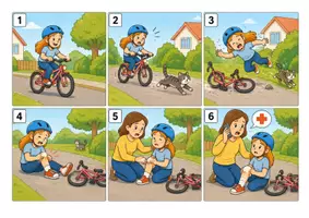 Vorschau - selbst erstellte Cliparts/Grafiken - Unfallbericht. Szenen zur Einführung - Seite 1