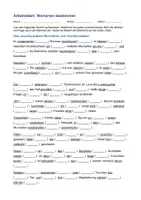 Vorschau - Arbeitsblätter - Wortarten bestimmen – Arbeitsblatt mit Übersicht & Lösung (Deutsch, Gymnasium) - Seite 1