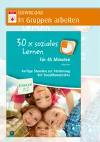 Vorschau - Stundenentwürfe - In Gruppen arbeiten – Unterrichtsstunde, soziales Lernen, Klasse 1 - Deckblatt