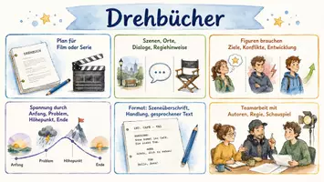 Vorschau - Arbeitsblätter - Arbeitsblätter "Drehbuch" + Lösung & MP3 + Mindmap + Infografik - Seite 3