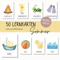 Vorschau - Bildkarten - Lernkarten Sommer | 50 sommerliche Bildkarten in zwei Größen - Deckblatt