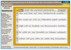 Vorschau - Arbeitsblätter - Satz- und Handschrifttraining in SAS - Stufe 4 - Seite 1