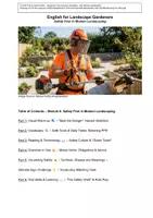 Vorschau - Unterrichtsreihen - Englisch für Gärtner Safety First in Modern Landscaping - Deckblatt
