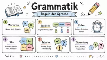 Vorschau - Arbeitsblätter - Arbeitsblätter zum Thema "Grammatik" + Lösung & MP3 + Mindmap + Infografik - Seite 1