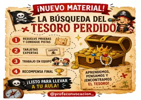 Vista previa - Hojas de trabajo - Misión Cooperativa Pirata - Portada