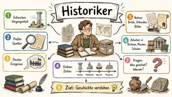 Vorschau - Arbeitsblätter - Arbeitsblätter "Historiker" + Lösung & MP3 + Infografik - Seite 1