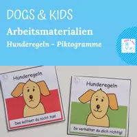 Vorschau - Fördermaterial/Inklusion - Hunderegeln - Piktogramme - Deckblatt