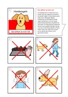 Vorschau - Fördermaterial/Inklusion - Hunderegeln - Piktogramme - Seite 2