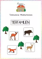 Vorschau - Präsentationen/Tafelbilder - Tafelmaterial Waldtierfamilien - Deckblatt
