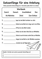 Vorschau - Arbeitsblätter - Vorgangsbeschreibung Klasse 3 | Papierflieger - Seite 3