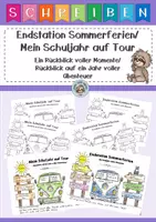 Vorschau - Arbeitsblätter - Reflexionsblätter zum Schuljahresende - 2 Varianten - Deckblatt