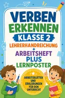 Vorschau - Arbeitsblätter - Verben erkennen Klasse 2 - Lehrerhandreichung + Arbeitsheft PLUS Lernposter - Deckblatt