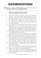 Vorschau - Arbeitsblätter - Familie ⎮ Gleichberechtigung zwischen Mann und Frau - Sachtext mit Aufgaben für Klasse 7 bis 8 - Seite 3