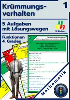 Vorschau - Arbeitsblätter - Krümmungsverhalten Fkt. 4 Grades | Aufgaben GÜNSTIG KAUFEN - Deckblatt