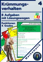 Vorschau - Arbeitsblätter - Krümmungsverhalten Fkt. 4. Grades | Aufgaben - KAUFEN - Deckblatt