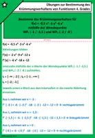 Vorschau - Arbeitsblätter - Krümmungsverhalten Fkt. 4. Grades | Aufgaben - KAUFEN - Seite 2