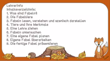 Vorschau - Unterrichtsreihen - Fabeln_Reihentransparenz_Tafelmaterial - Seite 2