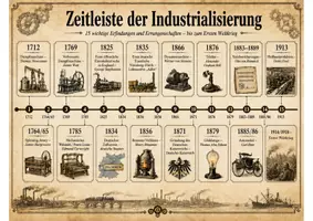 Vorschau - Poster - Industrialisierung: Zeitstrahl + Arbeitsblatt (Übersicht) - Seite 2