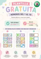Vista previa - Refuerzo / NEE / Materiales de apoyo - Flashcards números del 1 al 10 (plantilla editable) - Portada