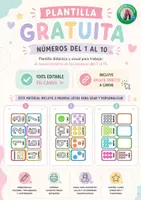 Vista previa - Refuerzo / NEE / Materiales de apoyo - Flashcards números del 1 al 10 (plantilla editable) - página 1