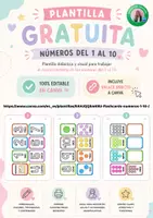 Vista previa - Refuerzo / NEE / Materiales de apoyo - Flashcards números del 1 al 10 (plantilla editable) - página 2