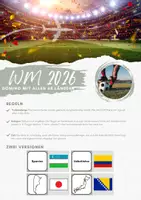 Vorschau - Spiele - Domino WM 2026: Flaggen und Länder zuordnen - Deckblatt