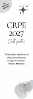 Aperçu - Outils du professeur - Marque page blanc CRPE 2027 - Page de couverture