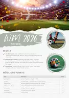 Vorschau - Anderer Materialtyp - WM 2026 Tippscheine für die ganze Klasse - Deckblatt