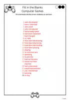 forhåndsvisning - Fill in the Blanks - Computer Games 1 (1) - side 2