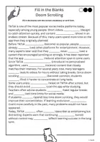 forhåndsvisning - Fill in the Blanks - Doom Scrolling - side 1